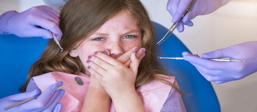 a child with dental fear